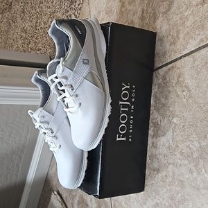 FOOTJOY Women’s PRO|SL Golf Shoes 98114 Size 8M White Silver Spikeless NEW